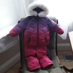 Baby girls snow suit set